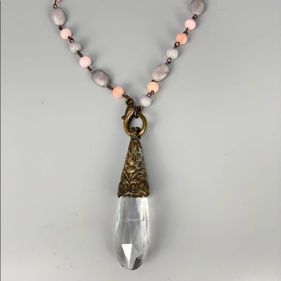 Melania Clara Jewelry - Melanie Clara Paris Long Beaded Necklace w/Crystal